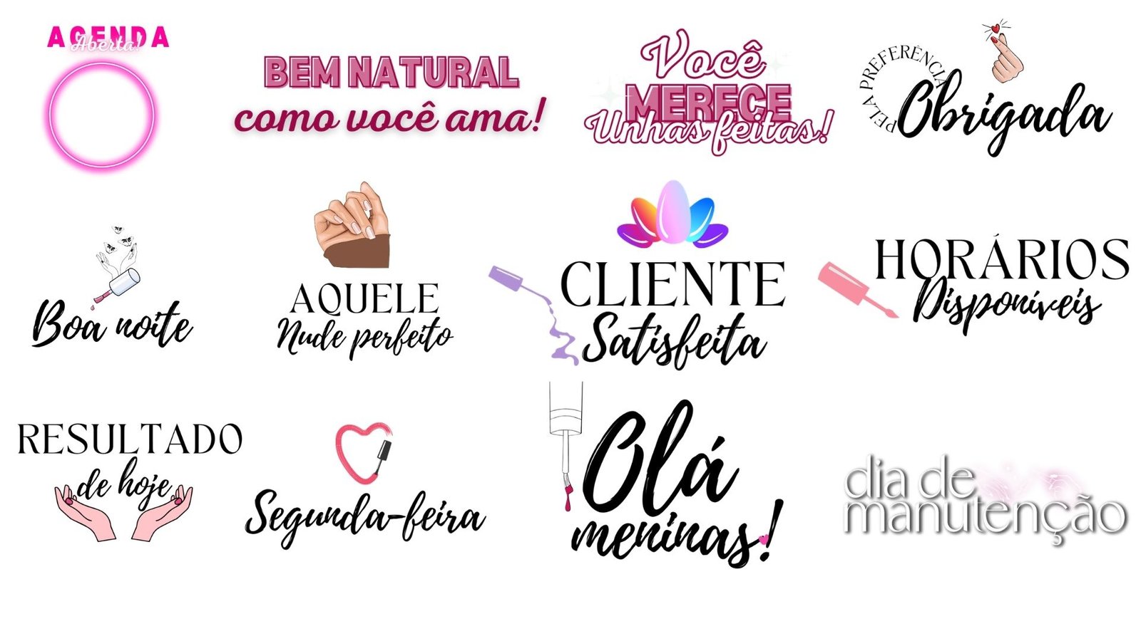 Exemplo de figurinhas